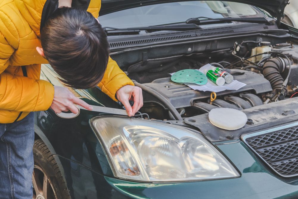 Tape On Headlights Why Do Some Race Cars Have That?