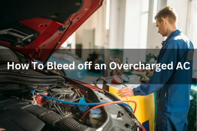 How To Bleed Off An Overcharged AC