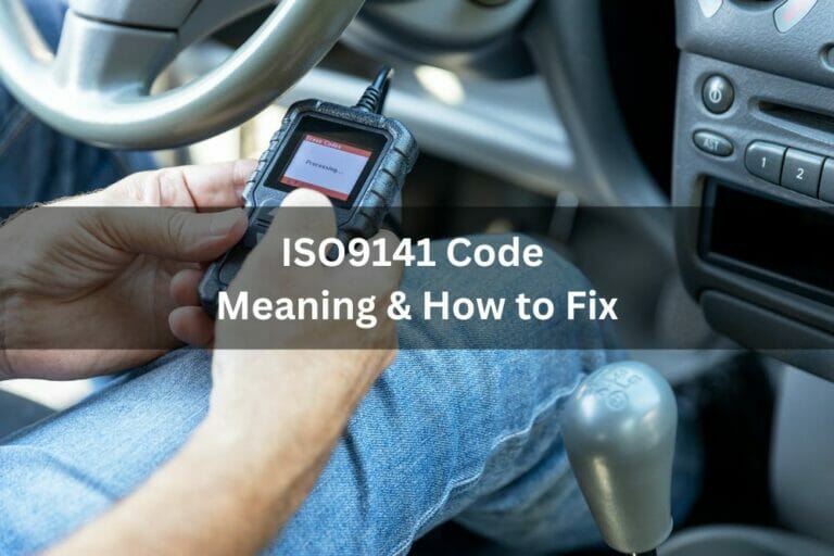 ISO9141 Code Meaning & How To Fix